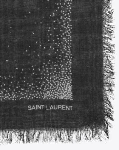 ysl halstuch|Großes SAINT LAURENT Halstuch aus Modal und Kaschmir.